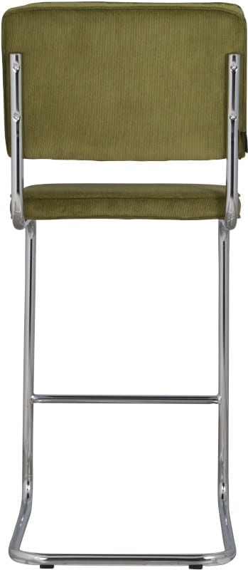 Barkruk Ridge Rib Green 25A modern design uit de Zuiver meubel collectie - 1500210