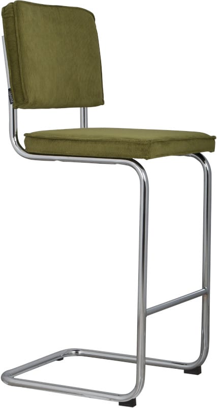 Barkruk Ridge Rib Green 25A modern design uit de Zuiver meubel collectie - 1500210