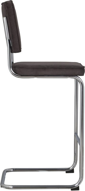Barkruk Ridge Rib Grey 6A modern design uit de Zuiver meubel collectie - 1500205