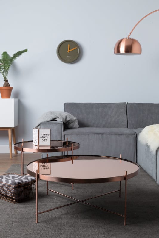 Bijzettafel Cupid Xxl Copper modern design uit de Zuiver meubel collectie - 2300050