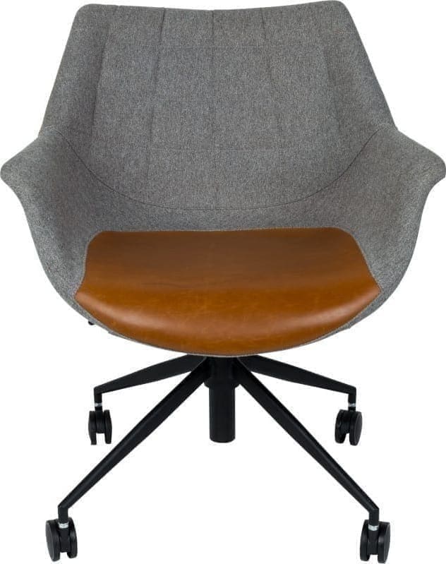 Bureaustoel Doulton Vintage Brown modern design uit de Zuiver meubel collectie - 1300003