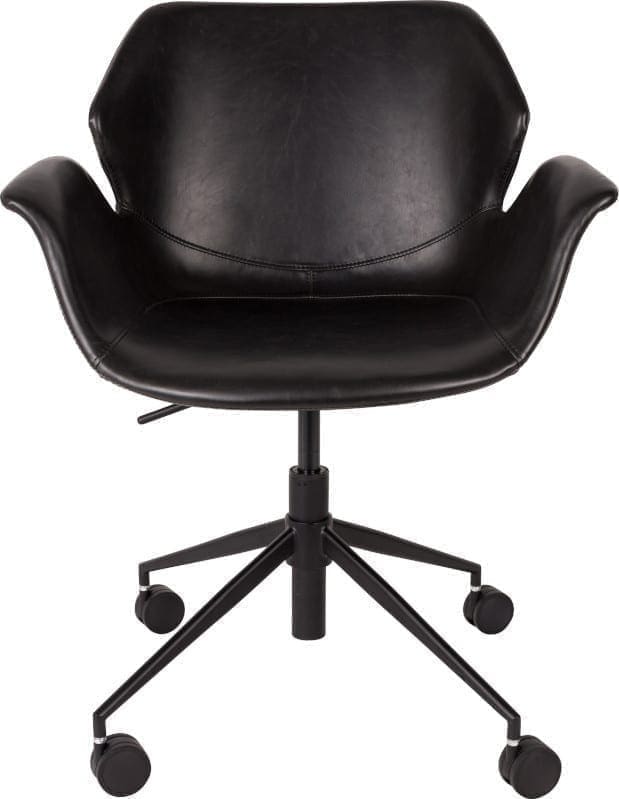 Bureaustoel Nikki All Black modern design uit de Zuiver meubel collectie - 1300004