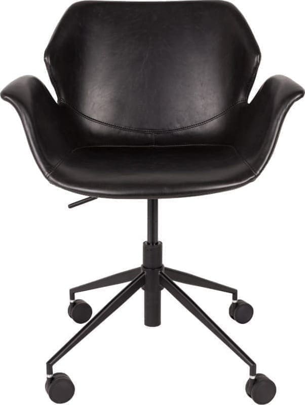 Bureaustoel Nikki All Black modern design uit de Zuiver meubel collectie - 1300004