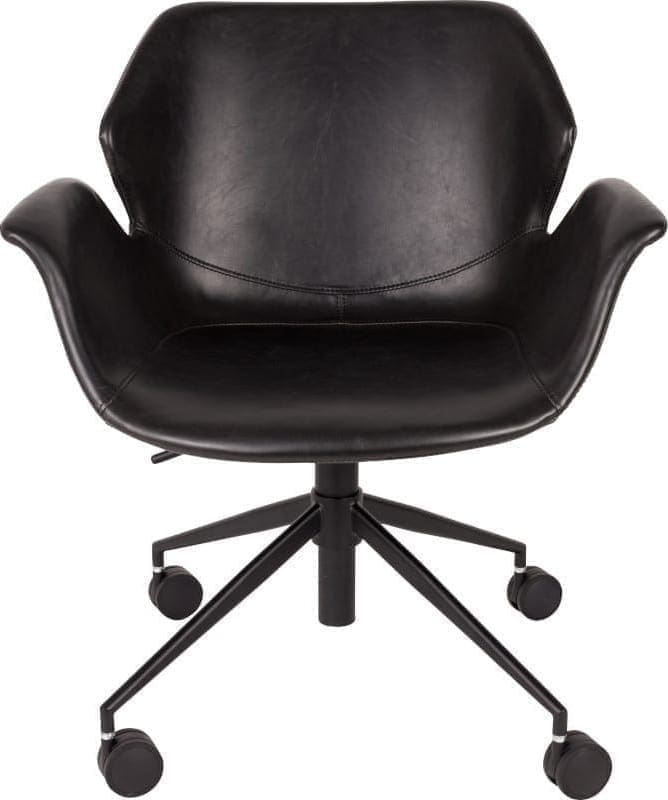 Bureaustoel Nikki All Black modern design uit de Zuiver meubel collectie - 1300004
