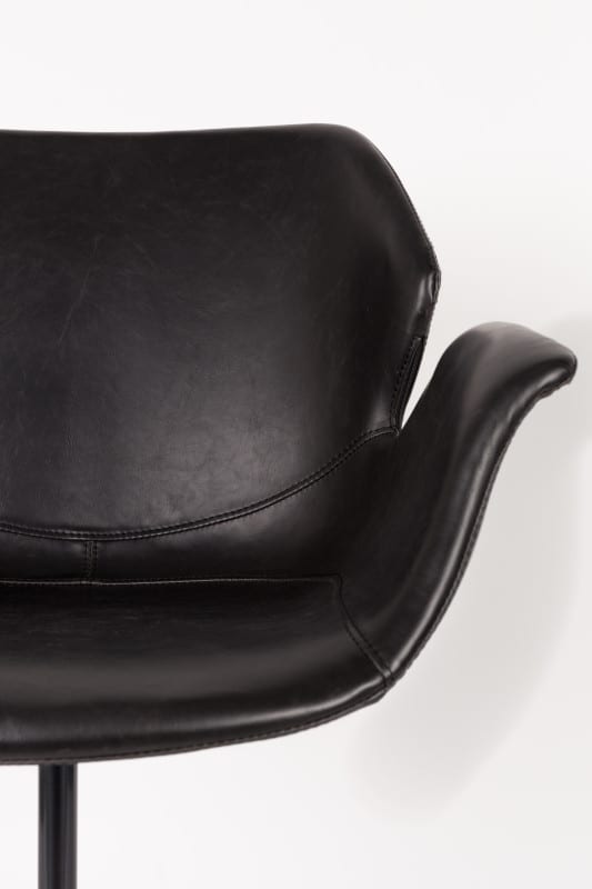 Bureaustoel Nikki All Black modern design uit de Zuiver meubel collectie - 1300004