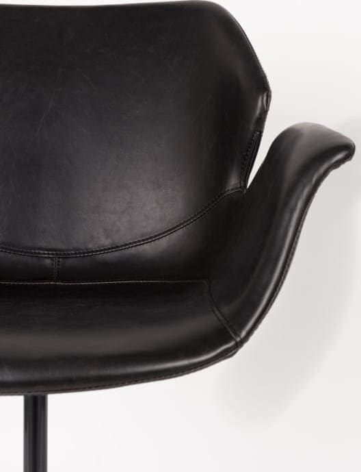 Bureaustoel Nikki All Black modern design uit de Zuiver meubel collectie - 1300004