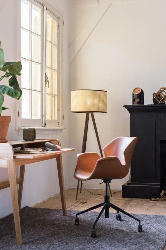 Bureaustoel Nikki All Brown modern design uit de Zuiver meubel collectie - 1300005