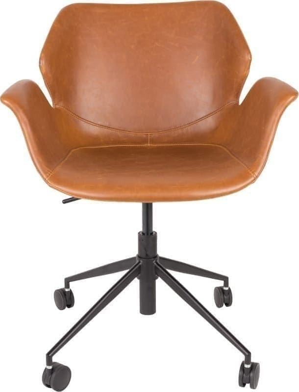 Bureaustoel Nikki All Brown modern design uit de Zuiver meubel collectie - 1300005