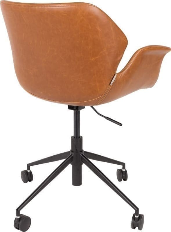 Bureaustoel Nikki All Brown modern design uit de Zuiver meubel collectie - 1300005