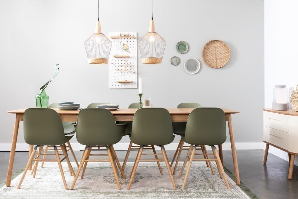 Eetkamerstoel Albert Kuip Green modern design uit de Zuiver meubel collectie - 1100298