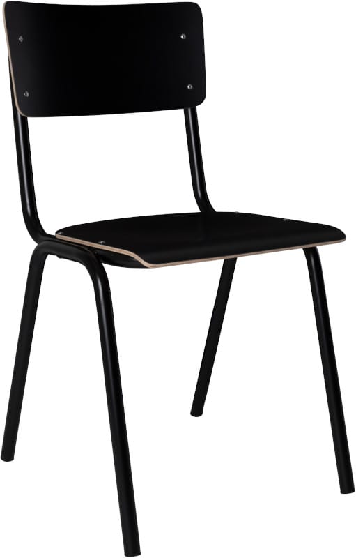 Eetkamerstoel Back To School Hpl Black modern design uit de Zuiver meubel collectie - 1008201
