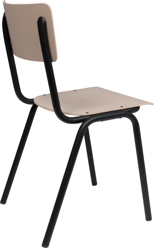 Eetkamerstoel Back To School Matte Beige modern design uit de Zuiver meubel collectie - 1100375