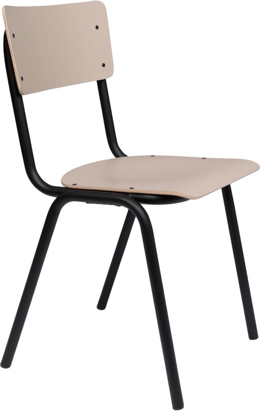 Eetkamerstoel Back To School Matte Beige modern design uit de Zuiver meubel collectie - 1100375