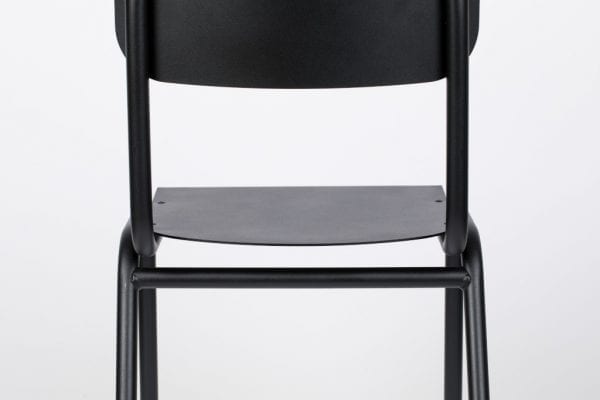 Eetkamerstoel Back To School Outdoor Black modern design uit de Zuiver meubel collectie - 1100383