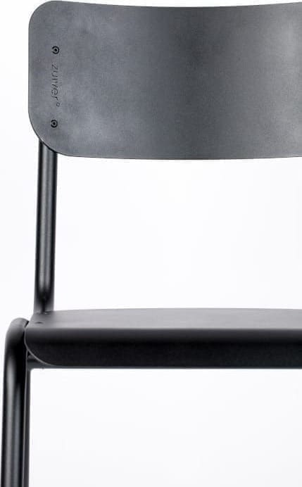 Eetkamerstoel Back To School Outdoor Black modern design uit de Zuiver meubel collectie - 1100383