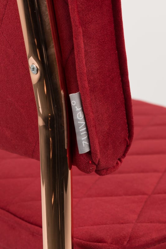 Eetkamerstoel Diamond Royal Red modern design uit de Zuiver meubel collectie - 1100270