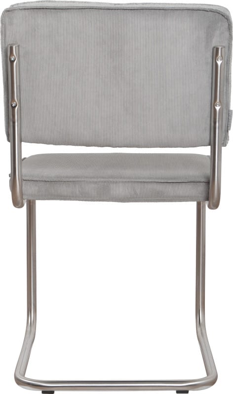 Eetkamerstoel Ridge Brushed Rib Cool Grey 32A modern design uit de Zuiver meubel collectie - 1100089