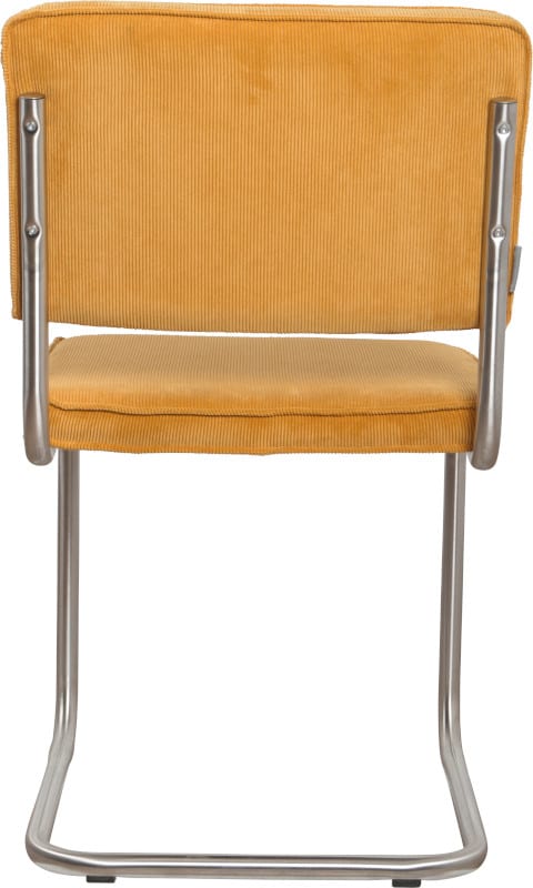 Eetkamerstoel Ridge Brushed Rib Yellow 24A modern design uit de Zuiver meubel collectie - 1100087