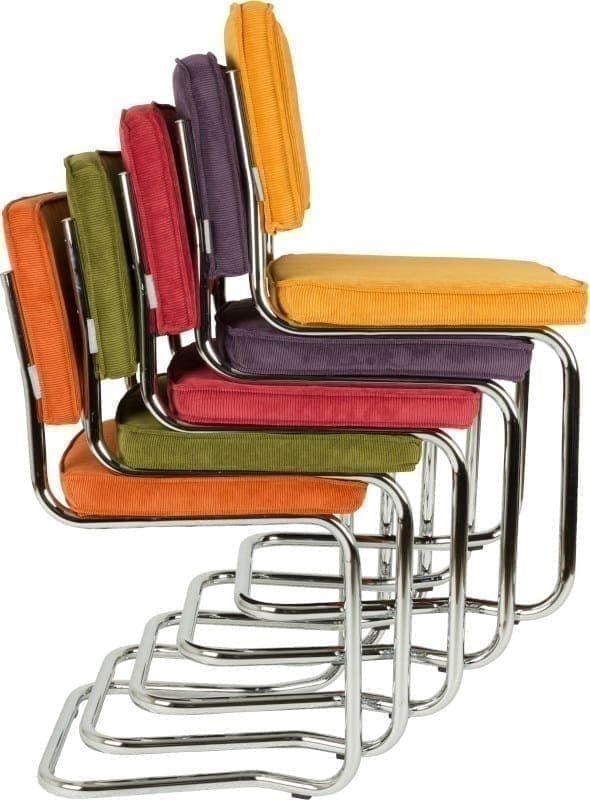 Eetkamerstoel Ridge Kink Rib Black 7A modern design uit de Zuiver meubel collectie - 1100055