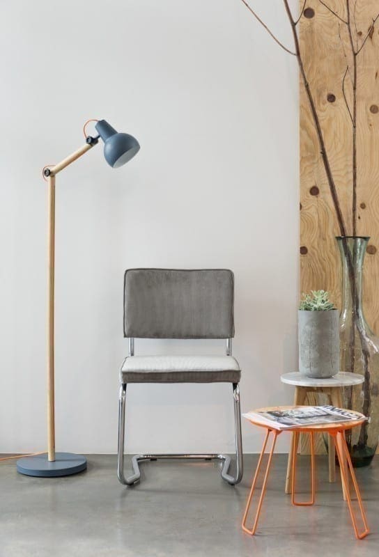 Eetkamerstoel Ridge Kink Rib Black 7A modern design uit de Zuiver meubel collectie - 1100055