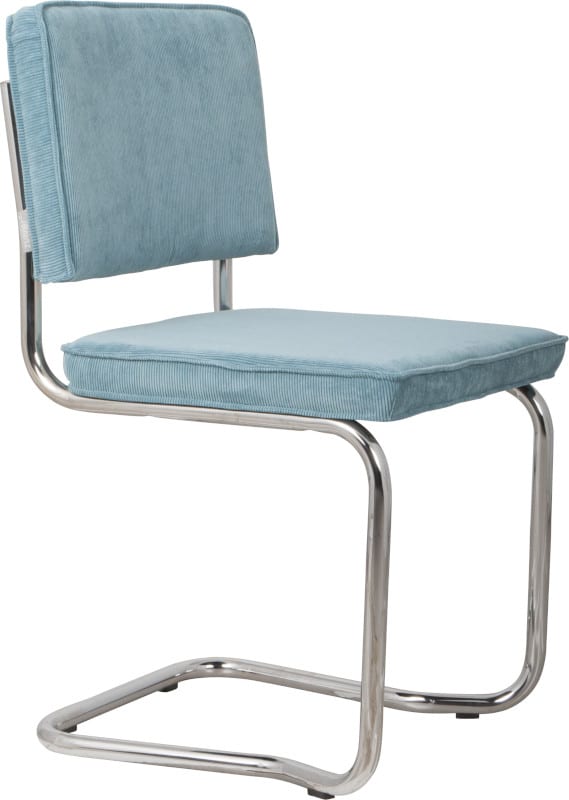 Eetkamerstoel Ridge Kink Rib Blue 12A modern design uit de Zuiver meubel collectie - 1100061