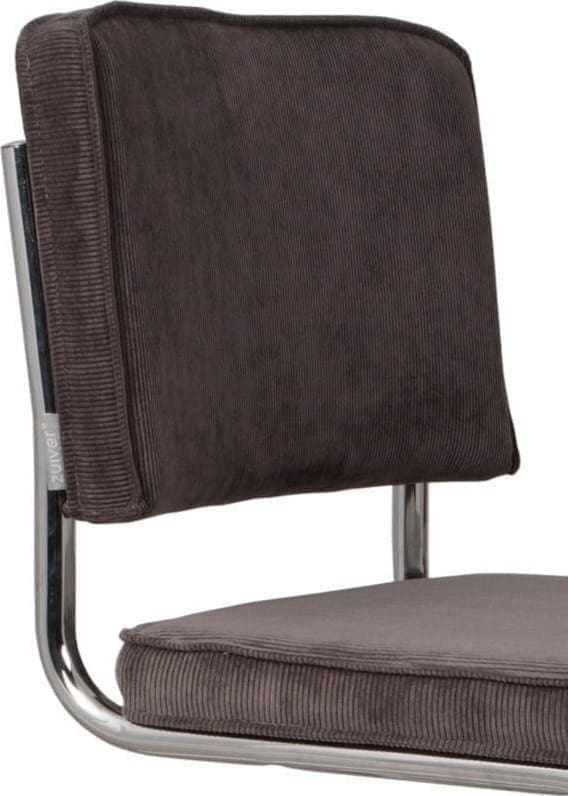 Eetkamerstoel Ridge Kink Rib Grey 6A modern design uit de Zuiver meubel collectie - 1100059