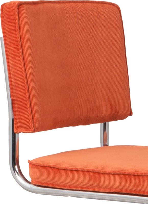 Eetkamerstoel Ridge Kink Rib Orange 19A modern design uit de Zuiver meubel collectie - 1100057
