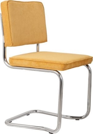 Eetkamerstoel Ridge Kink Rib Yellow 24A modern design uit de Zuiver meubel collectie - 1100064