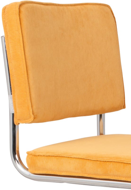 Eetkamerstoel Ridge Kink Rib Yellow 24A modern design uit de Zuiver meubel collectie - 1100064