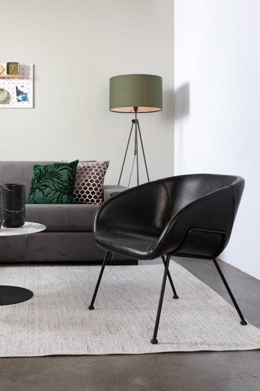 Fauteuil Feston Black modern design uit de Zuiver meubel collectie - 3100072