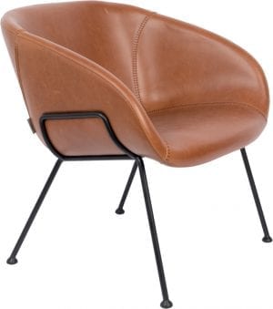 Fauteuil Feston Brown modern design uit de Zuiver meubel collectie - 3100073