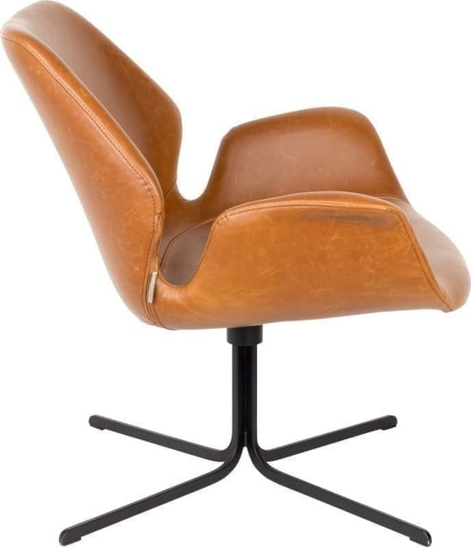 Fauteuil Nikki All Brown modern design uit de Zuiver meubel collectie - 3100066