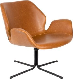 Fauteuil Nikki All Brown modern design uit de Zuiver meubel collectie - 3100066