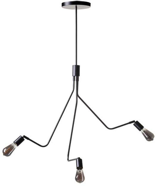 ETH Hanglamp Viper 3 licht 175 cm / Zwart