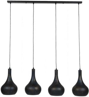 Hanglamp 4L punch kegel / Zwart bruin. 8141/56 uit de hanglampen collectie van ZijlstraÂ kleinmeubelen & verlichting bij Löwik Meubelen
