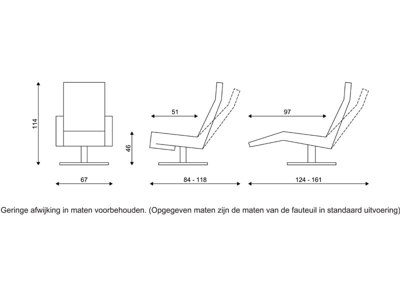 Twice TW002 relaxfauteuil - Afbeelding 6