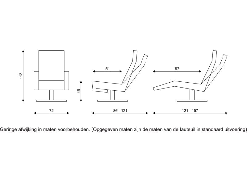 Twice TW005 relaxfauteuil - Afbeelding 6