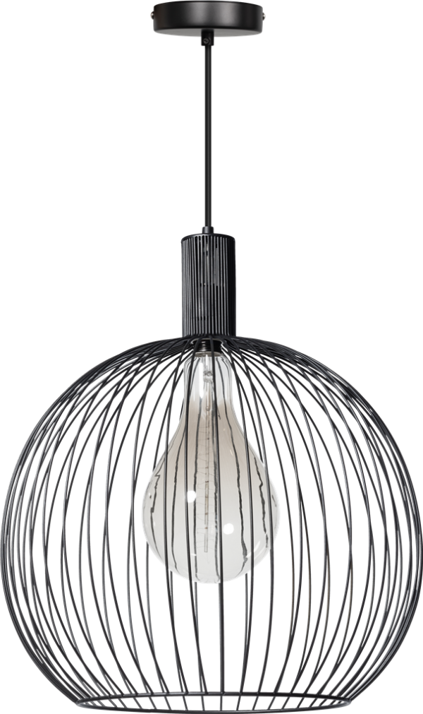 Wire hanglamp 50cm 1x E27 zwart - ETH verlichting - 05-HL4447-30