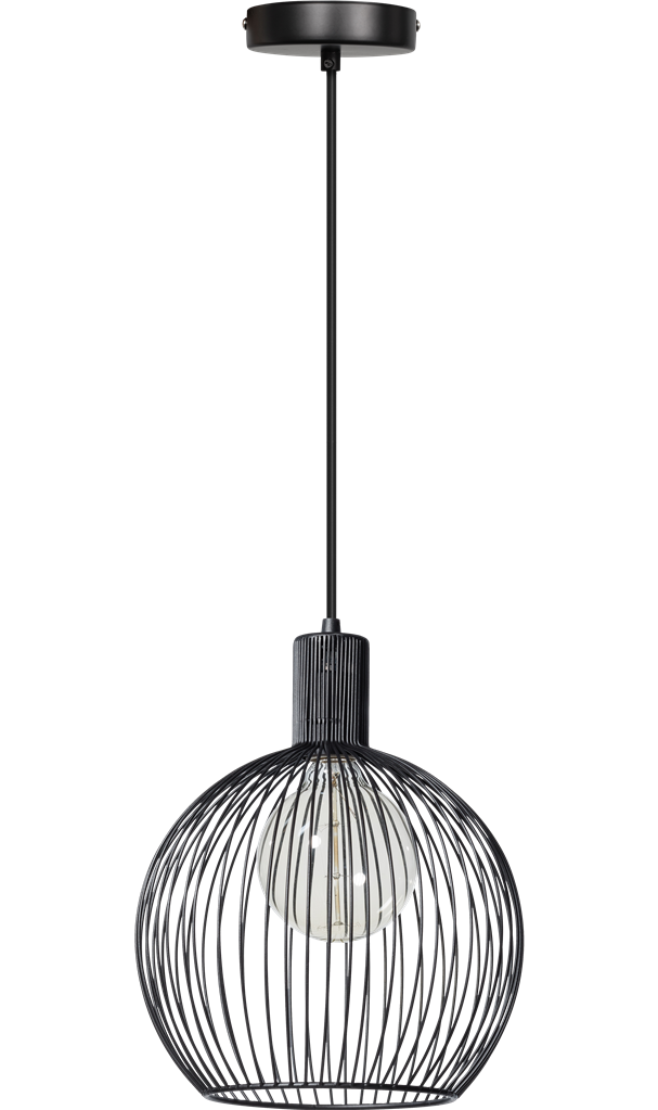 ETH wire - Hanglamp - 1 lichts - Ø 300 mm - Zwart