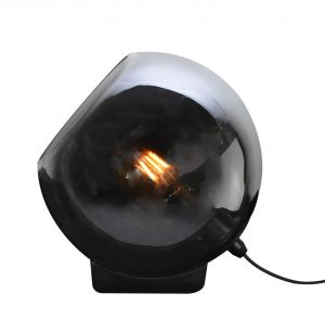 Orb tafellamp 1x E27 smoke glas 25cm / zwart - ETH verlichting - 05-TL3362-3036