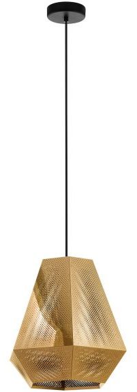 Chiavica 1 hanglamp uit de lampen collectie van Eglo, schitterende lamp vervaardigd van staal, geelkoper van kleur en passend bij vele interieurstijlen. De hanglamp is voorzien van een E27 fitting. Hanglamp Chiavica 1 wordt geleverd exclusief lichtbron(nen).