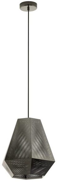 Chiavica hanglamp uit de lampen collectie van Eglo, schitterende lamp vervaardigd van staal, nikkel-nero van kleur en passend bij vele interieurstijlen. De hanglamp is voorzien van een E27 fitting. Hanglamp Chiavica wordt geleverd exclusief lichtbron(nen).