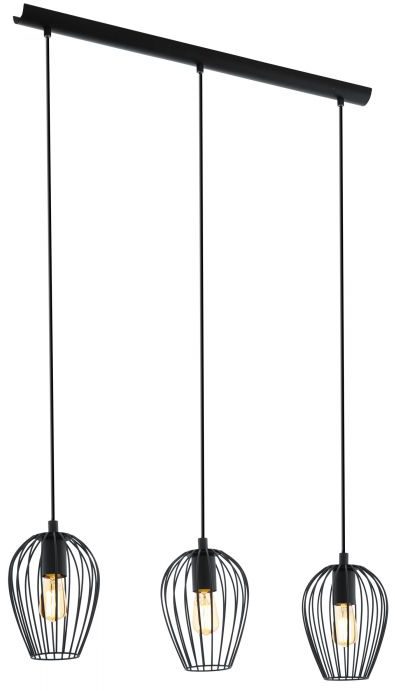 EGLO Newtown Hanglamp - E27 - 70 cm - Zwart