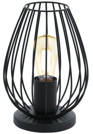 Newtown Tafellampen uit de lampen collectie van Eglo, schitterende lamp vervaardigd van staal, zwart van kleur en passend bij vele interieurstijlen. De Tafellampen is voorzien van een E27 fitting. Tafellampen Newtown wordt geleverd exclusief lichtbron(nen).