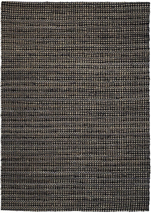Vloerkleed Doha Grijs J-97288 - Handgeweven tapijt. Poolgarens bestaande uit katoen en jute.. Tapijt is voorzien van een verstevigende katoenen backing.