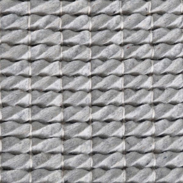Vloerkleed London Zilver J-98501 - Handloom vervaardigd design tapijt. 100% Nieuw Zeeland wol.