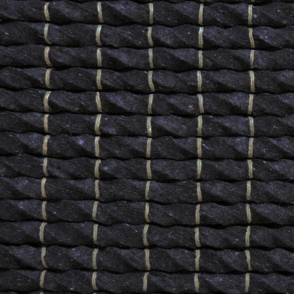 Vloerkleed London Zwart J-98508 - Handloom vervaardigd design tapijt. 100% Nieuw Zeeland wol.