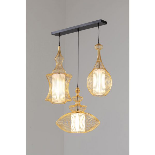 Kare Design Hanglamp Swing Iron Tre Gold hanglamp 52534 - Lowik Meubelen