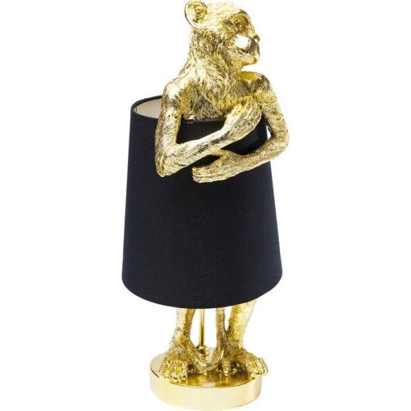 Table Lamp Animal Monkey Gold Black 61961  Kare Design