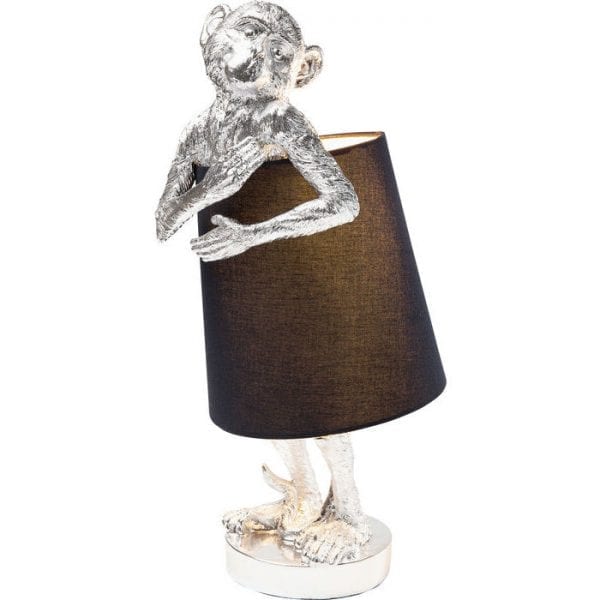 Table Lamp Animal Monkey Silver Black 61962  Kare Design